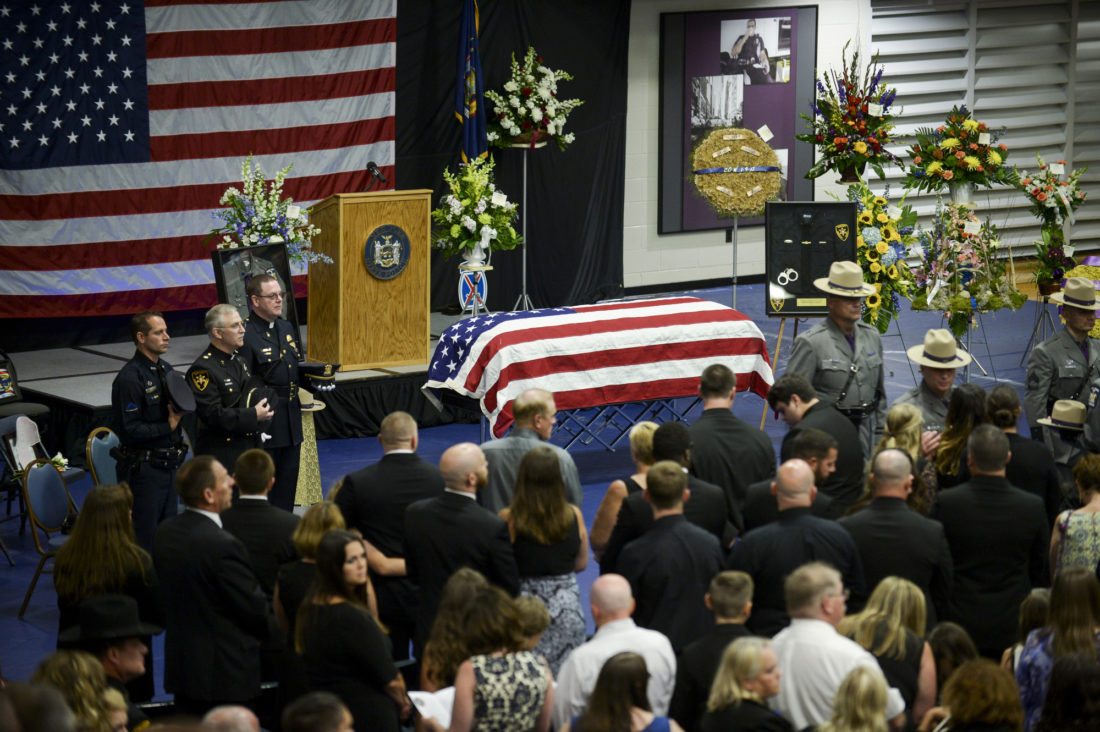 Thousands of mourners say goodbye to fallen North Country trooper